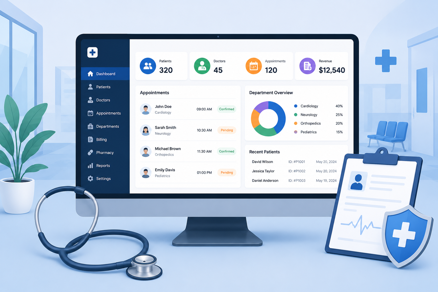 Hospital Management System in PHP and MySQL